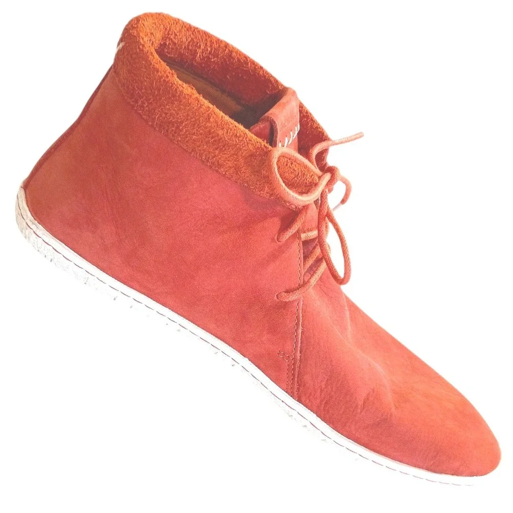 Manitobah Mukluks Tamarack Waterproof Boots Men's 10 Orange Suede Leather Winter